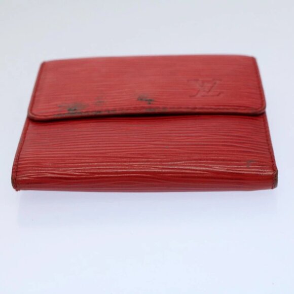LOUIS VUITTON Epi Portefeuille Elise Wallet Red M6363E LV Auth 54084 - Picture 7 of 14
